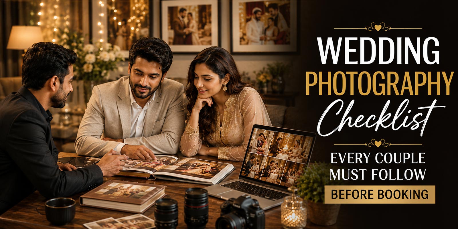 Wedding Photography Checklist Every Couple Must Follow Before Booking